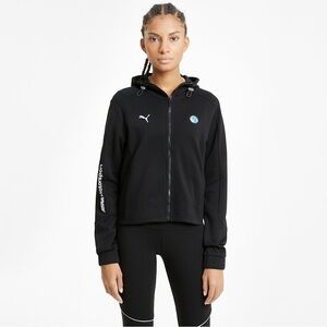 Puma Women’s BMW M Motorsport Sweat Zip Up Cotton Jacket Black Size Large